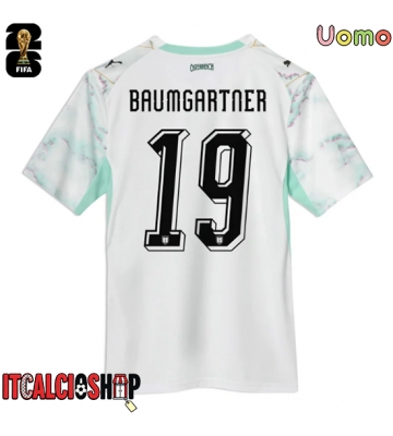 Austria Christoph Baumgartner #19 Seconda Maglia Mondiali 2026 Manica Corta